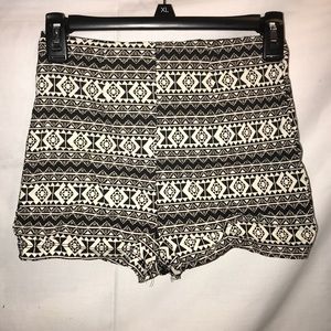 Charlotte Russe Tight Patterned Shorts